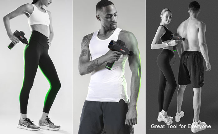 RACmassager deep tissue massage gun percussion massager shots