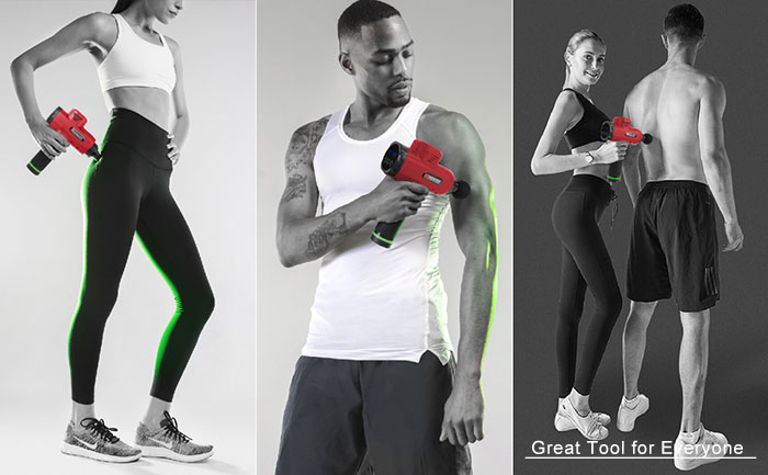 RACmassager deep tissue massage gun percussion massager shots