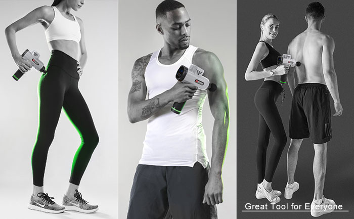 RACmassager deep tissue massage gun percussion massager shots