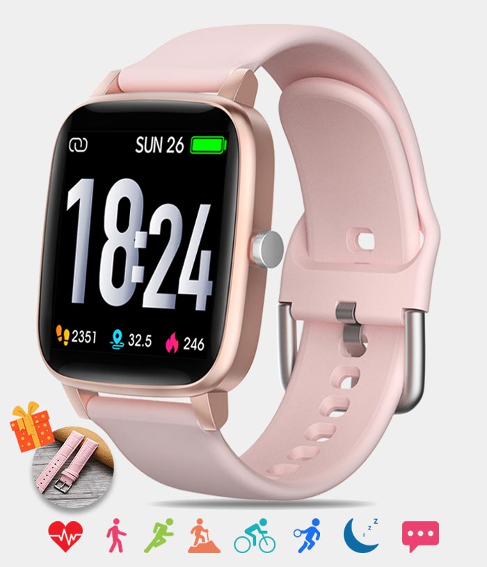 Women Smart Watch with Sleep Tracker Pulse Rate Heart Rate Monitor