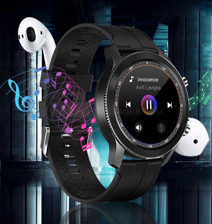 RAC R110 smartwatch has a built-in stereo speaker to play music