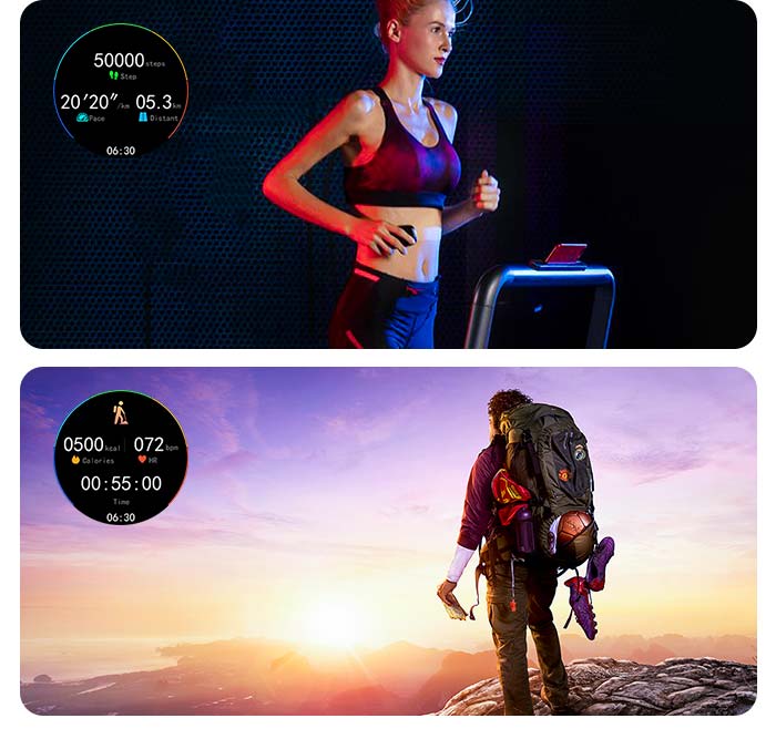 R110 sports watch can record your walking, running, cycling etc fitness data daily